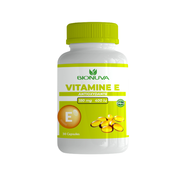 Vitamine E, 30 mg (400 IU), 100 capsules santé immunitaire