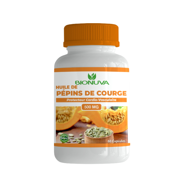 BIONUVA Huile de pépins de courge  60 capsules