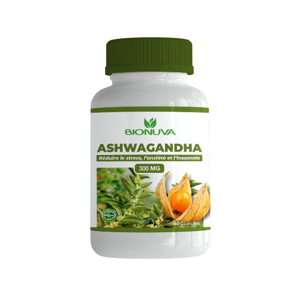 Ashwagandha 300mg 60 Gelules - Stress réduit & Energie accrue