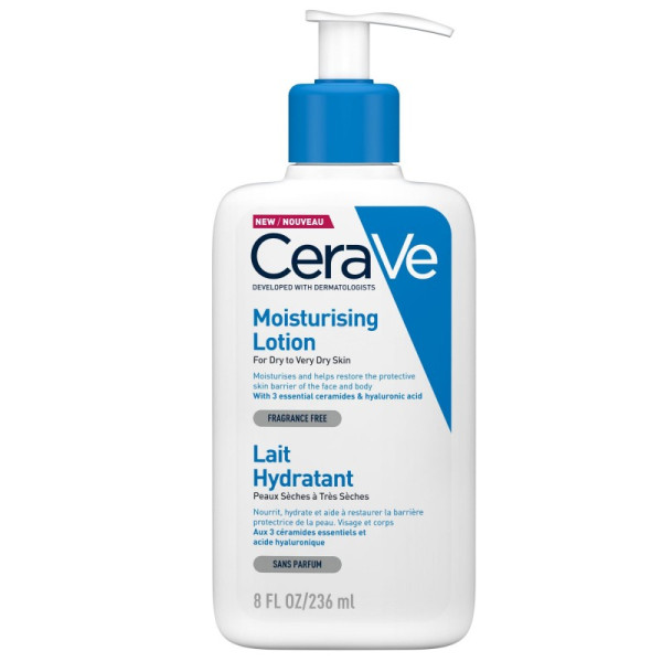 Cerave Lait Hydratant Peaux sèches à Très sèches Visage et Corps 236 ml