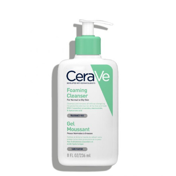 Cerave Gel Moussant Peaux Normales à Grasses 236ml