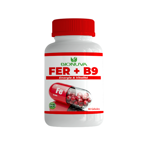 FER+VITAMINE B9 - 30 GÉLULES