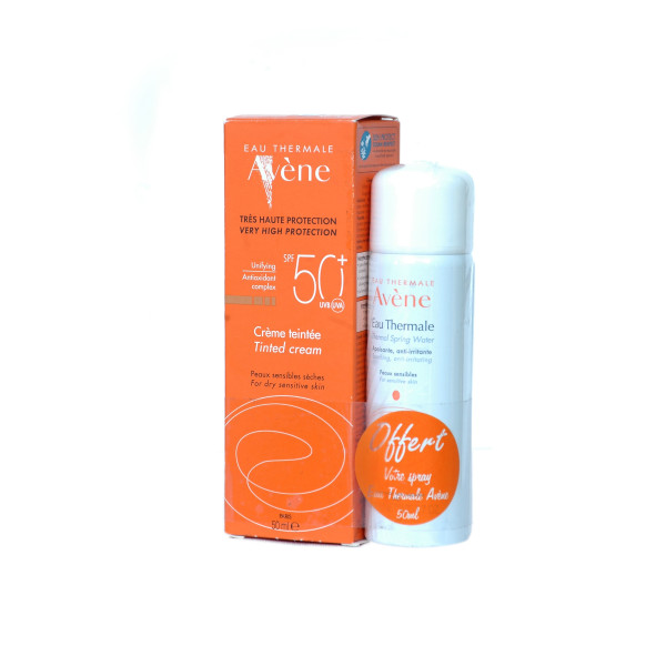 Avene Pack Crème Spf50+ Teintée + Eau Thermale