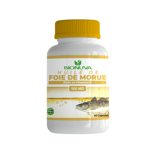 HUILE DE FOIE DE MORUE 500 mg -60 Capsules